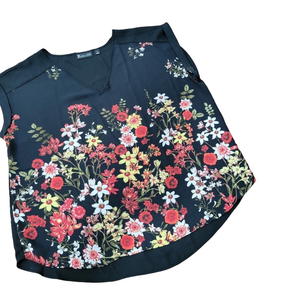 7th Avenue New York & Company Design Studio Sleeveless Floral Blouse